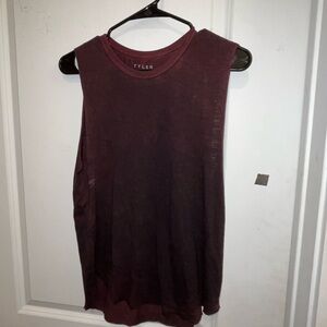 Tyler Women's Muscle Tee - Deep Burgundy